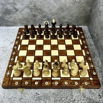 Шахматы "Амбассадор" (дерево, 52х26х6 см)