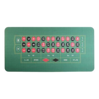 Сукно прорезиненное для игры в рулетку, 120х60 см, толщина 3 мм